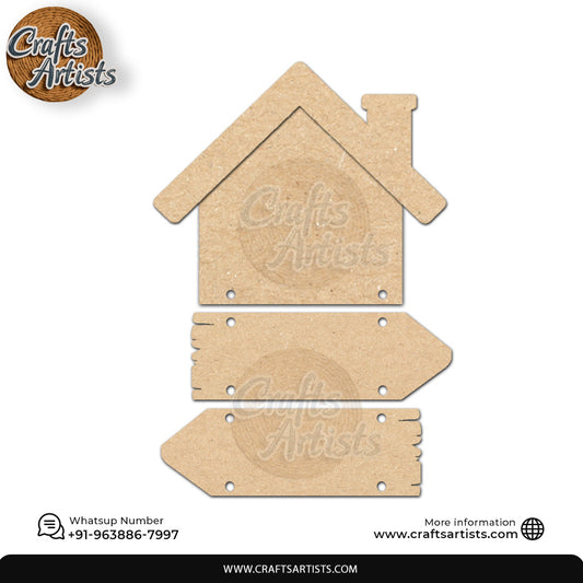 MDF Wall Hanging Plaque Laser Cut Design 010