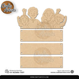MDF Wall Hanging Plaque Laser Cut Design 014