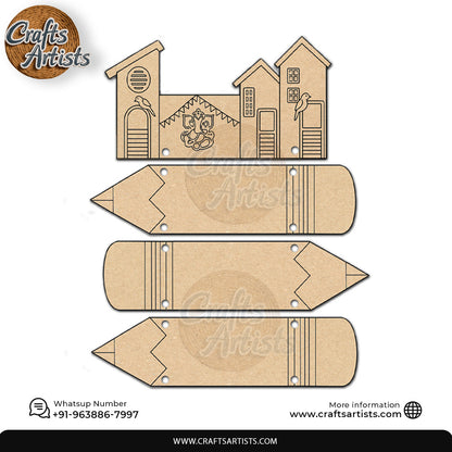 MDF Wall Hanging Plaque Laser Cut Design 016