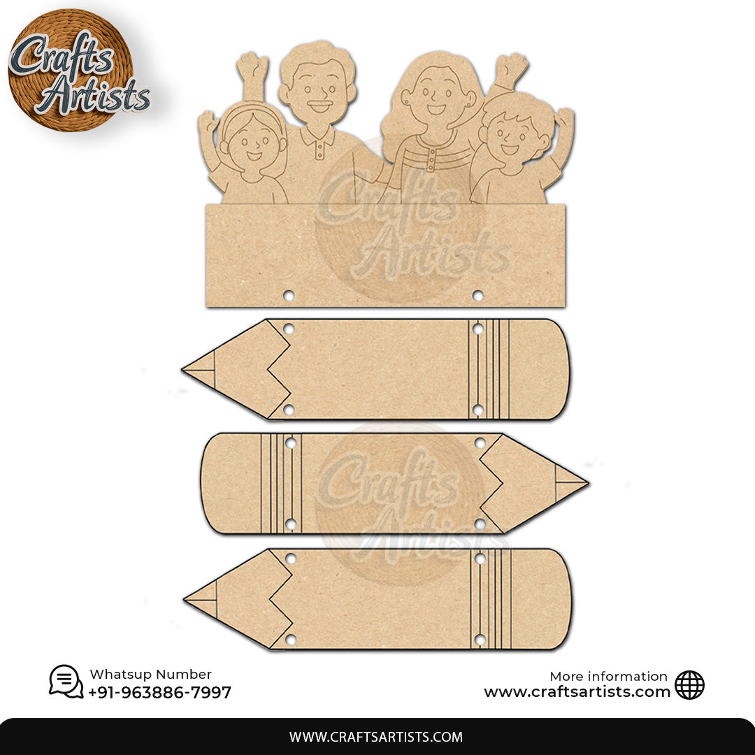 MDF Wall Hanging Plaque Laser Cut Design 018