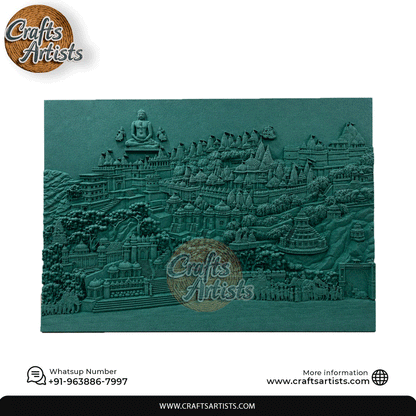 Palitana Tirth 3D CNC Relief Wall Art HDF| Design 1