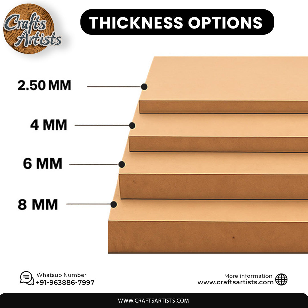 Flower  Premarked MDF Laser Cutouts Base | Design-13