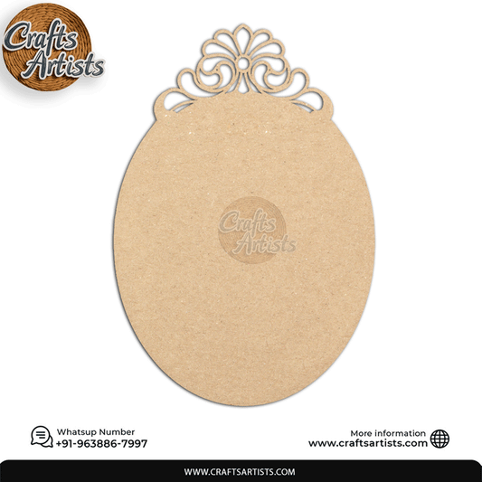 Premium Mirror MDF Board Base | Laser Cutout for Decoration Design-9