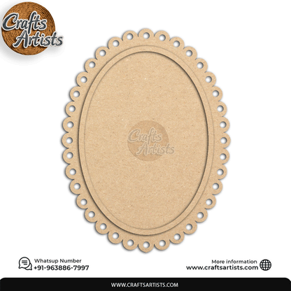 Premium Mirror MDF Board Base | Laser Cutout for Decoration Design-11