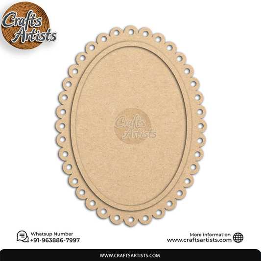 Premium Mirror MDF Board Base | Laser Cutout for Decoration Design-11