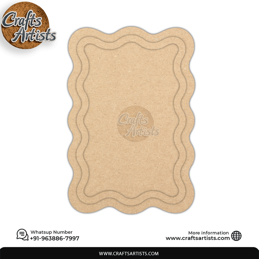 Premium Mirror MDF Board Base | Laser Cutout for Decoration Design-7