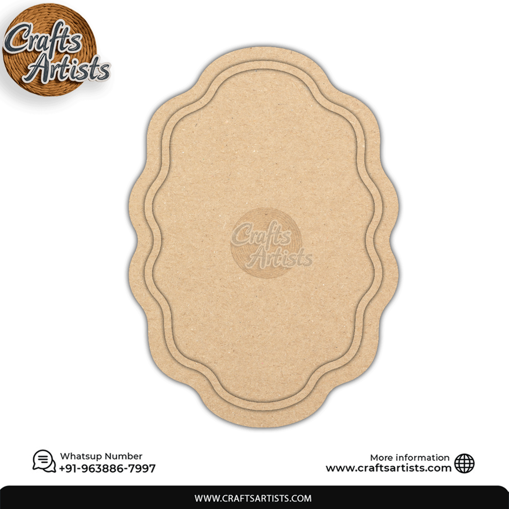 Premium Mirror MDF Board Base | Laser Cutout for Decoration Design-8