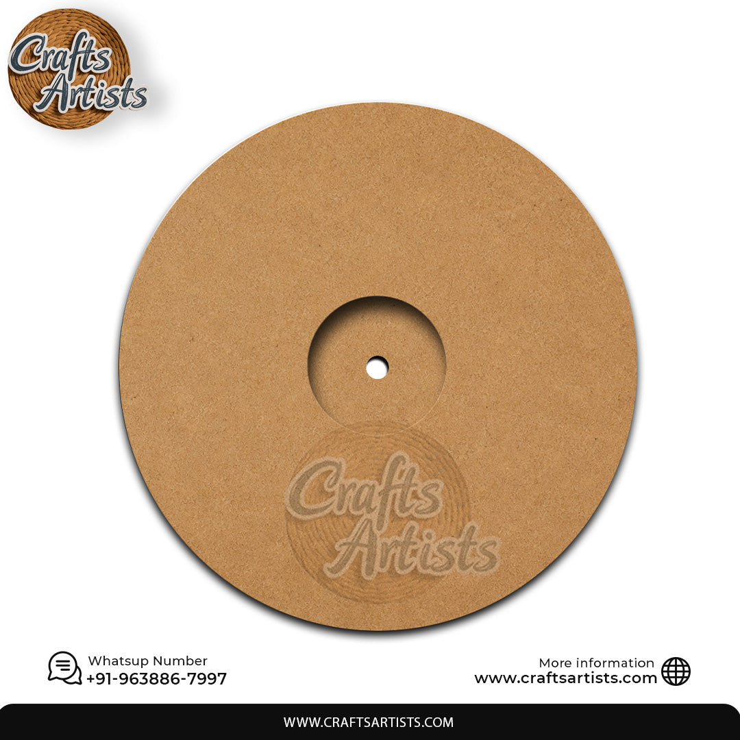 Premium Round MDF HDF Clock Base | Sharp Edge | Waterproof Art & Craft Board | 6mm, 8mm, 12mm & 18mm