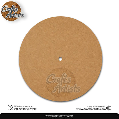 Premium Round MDF HDF Clock Base | Sharp Edge | Waterproof Art & Craft Board | 6mm, 8mm, 12mm & 18mm