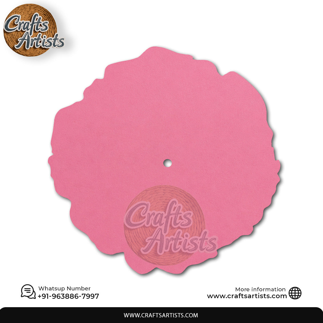 Round Geode MDF HDF Clock Base | Sharp & Rounded Edge | Waterproof Art & Craft Board | 6mm, 8mm, 12mm & 18mm