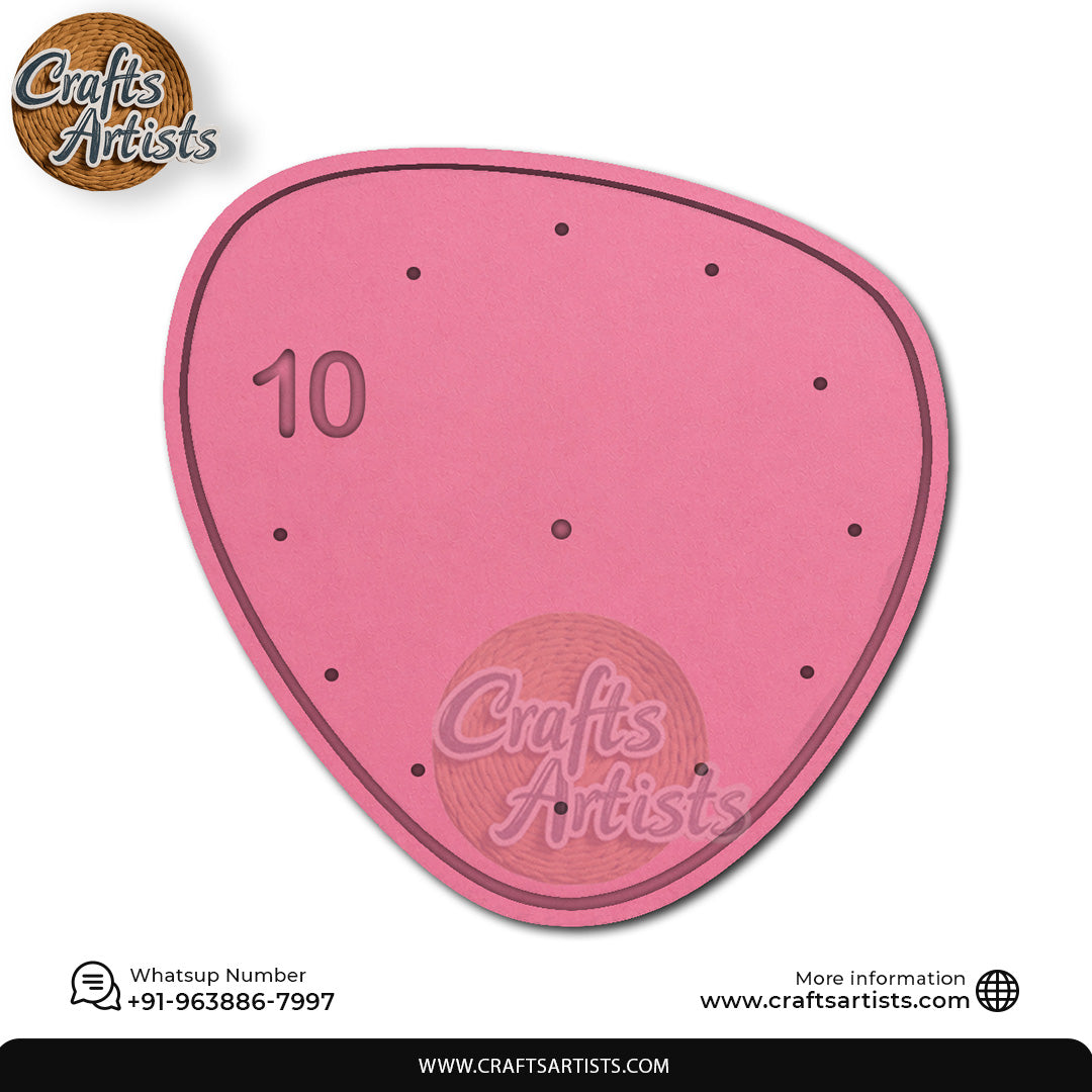 CrossEgg MDF HDF Clock Base | Sharp Edge | Waterproof Art & Craft Board | 6mm, 8mm, 12mm & 18mm