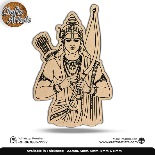 Rama MDF Pre-marked Cut-Out Design-1
