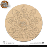 Rangoli Laser Cut Outs MDF | Elegant Floral Mandala Design-17