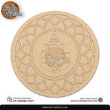 Rangoli Laser Cut Outs MDF | Elegant Floral Mandala Design-8
