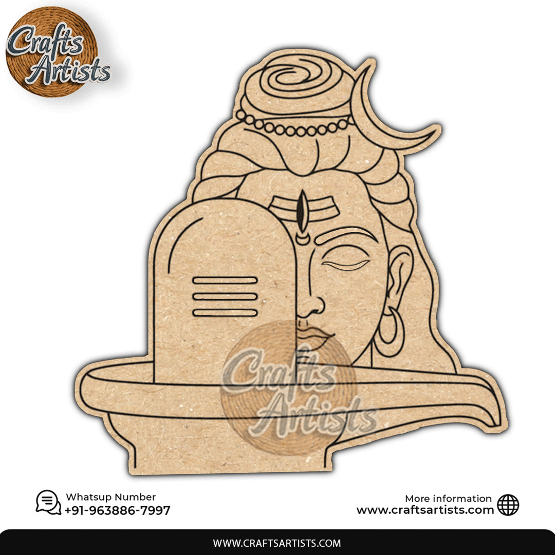 Shiv Shivalinga Premarked MDF Laser Cutouts Base | Design-35