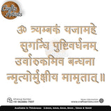 Shiva-Mantra-Maha Mrityunjaya MDF Acrylic Cutout Design -2