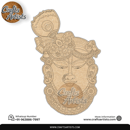 Sreenathji Premarked MDF Laser Cutouts Base | Design-29